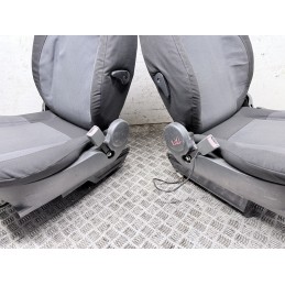 Coppia Sedili Anteriori Tata Xenon Pick Up Tessuto Grigio Completi  B3817