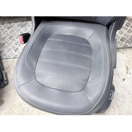 Tappezzeria Sedili Pelle Nera Riscaldabili Smart ForFour 453 Anteriori Posteriori  B3905