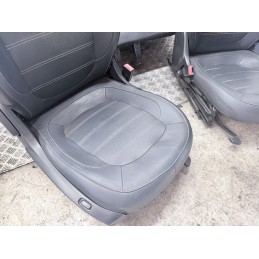 Tappezzeria Sedili Pelle Nera Riscaldabili Smart ForFour 453 Anteriori Posteriori  B3905