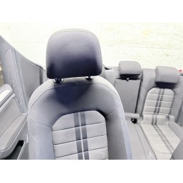 Tappezzeria Completa Volkswagen Golf 7 Tessuto Grigio Con Pannelli Interni  B3841