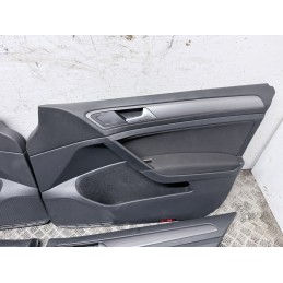 Tappezzeria Completa Volkswagen Golf 7 Tessuto Grigio Con Pannelli Interni  B3841